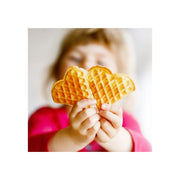 Nostalgia MWFHRTWM5PK MyMini Personal Electric Heart Waffle Maker, Red