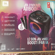 JBL JBLPBENCORE22MICAM PartyBox Encore Essential 2 Portable Battery-Powered Party Speaker w/AI Sound Boost, Black