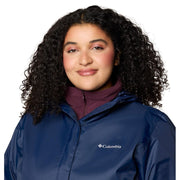 Columbia Women's Arcadia II Rain Jacket, Omni-Tech Waterproof, Lightweight, Packable, Collegiate Navy, Medium, 153411