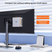 NIPOGI E2 Mini Business Desktop Computer, Intel Alder Lake N95 Processor, 16GB DDR4 RAM, 512GB SSD, Windows 11 Pro, Silver