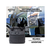 Koolatron D13 14-Quart Soft-Sided Electric Travel Cooler, Dark Grey