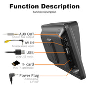 WOUDY Portable Car Stereo MP5 Player with 7-Inch HD Touchscreen, Wireless Apple CarPlay and Android Auto, Bluetooth 5.0, Dual-Band WiFi, FM Radio Transmitter, Reverse Camera Support, B5300