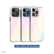 Onn. WIBIRR100069254 iPhone 13 Pro Iridescent Ridges Phone Case