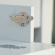 White Wood Deluxe Storage Computer Desk