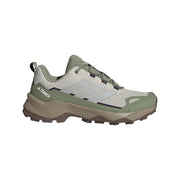 Adidas Terrex Skychaser AX5 Women's Hiking Shoes, Lightweight Ripstop Upper, Continental Rubber Outsole, Wonder Alumina Grey Tent Green, JQ2227