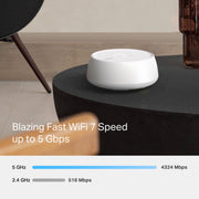 TP-Link Deco BE4800 Dual-Band Wi-Fi 7 Mesh Router System, 3-Pack, Covers 6600 Sq. Ft, AI-Driven, Multi-Link Operation