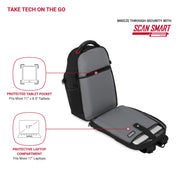 SwissGear Stride ScanSmart Laptop Backpack, Padded 17