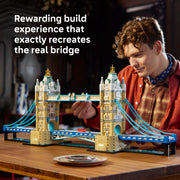 LEGO Architecture Tower Bridge Building Set, 3,745 Pieces, London Landmark Model with Raising Bascules, Home and Office Decor, 21067