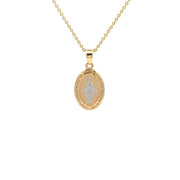 0.60 CT. T.W. Oval Diamond Pendant in 14K Two-Tone Gold (I, I1)