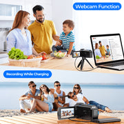 Campark Camcorder AC11A, 4K 30fps Video, 48MP Photos, 3-Inch 270 Rotatable Touchscreen, IR Night Vision with LED Fill Light, 16X Digital Zoom, Wireless Remote