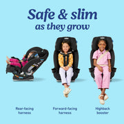 Graco SlimFit 3-in-1 Convertible Car Seat, Navy and Shaw Grey