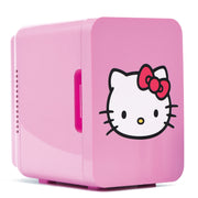 Hello Kitty Mini Fridge, Thermoelectric Cooler, Pink, 4 Liter, 6 Can Capacity, Model 19271