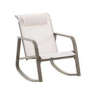 Mainstays MS5628059664030 Dashwood 3-Piece Steel Outdoor Rocker Chat Set, Cream