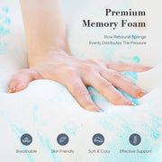 CONCETTA Memory Foam Mattress Topper with Cooling Gel, 3 Inch, Full Size