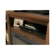 Sauder 443347 Fireplace TV Stand, Walnut