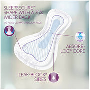 Poise Overnight Incontinence Pads Ultimate Absorbency Extra Coverage, 72 Count