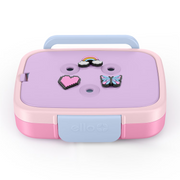 Ello Benni Kids Bento Lunch Box with Carry Handle & Ice Pack, Purple