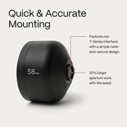 Moment Tele 58mm Mobile Lens T-Series, Black, Optical Zoom, Fixed Focus, 130-104