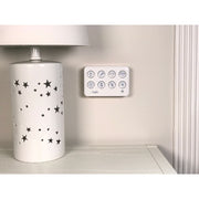 Talli One-Touch Baby Tracker, Wi-Fi Enabled Audio Baby Monitor with Customizable Decals, Cordless Battery Powered, Wall Mount, White