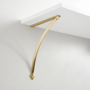 Signature Hardware 449342 Minimalistic Brass Shelf Bracket - 8