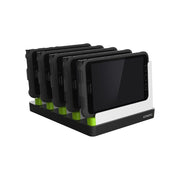 KOAMTAC Commercial Tablet 5-Slot Charger for Samsung Active5 Tablets, 15W Fast Charging, Temperature Detection, Water Spout Protection, Charging Timer, Compact Design, 892124