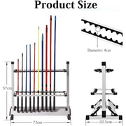 Airkoul 24-Rod Fishing Rod Holder Storage Rack, Durable Titanium Alloy and Aluminum, Cushioned Holders, Lightweight Portable Design, Rust-Resistant