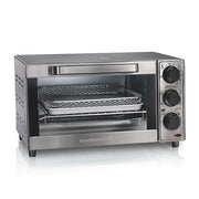 Hamilton Beach 31403 Sure-Crisp 4-Slice Air Fryer Toaster Oven, Stainless steel