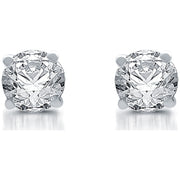 Allure Gems Brilliance Fine Jewelry 1 Carat T.W. Diamond 10 Kt White Gold Solitaire Studs (H-I I2) IGI Certified