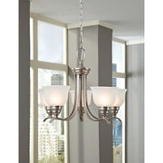 Sea Gull Lighting 44628-962 Bath Vanity with Satin EtchedGlass Shades, Brushed Nickel Finish