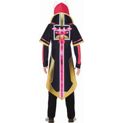 InSpirit Designs 104262LWM Fortnite Drift Boys Halloween Costume, Gold Black Pink Coat with Hoodie and Kitsune Mask, Size Large 10/12
