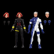 Hasbro Marvel Legends Series Black Widow and Quicksilver 6-Inch Action Figures Collectible Set with 6 Accessories, Fully Articulated