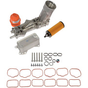 Dorman 926-959 Upgraded Aluminum Engine Oil Filter Housing with Oil Cooler and Filter for Specific Models (OE FIX)