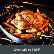 All-Clad Essentials Hard Anodized Nonstick Cookware, Small Roaster with Rack, 11 x 14 inch