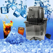 XIAOLONG Iceberg Ice Crusher, Manual Hand Crank, Stainless Steel Blades, Suction Base, Portable Silver Ice Breaker for Drinks and Ice Platters