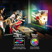 Monster TV Backlight LED Light Strip with HDMI Color Sync Box for TVs up to 85 inch, Smart Wi-Fi RGB+IC Color Flow, Works with Razer Chroma, Alexa, Google, Siri, Music Mode, Custom Scenes, Schedules