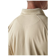 5.11 Tactical Men's Performance Polo Shirt, Moisture-Wicking, Gusseted Sleeves, Integrated Mic Clips, Reinforced Pen Pockets, Silver Tan, X-Large, 71049-160