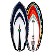 Hyperlite Shim 5.3 Wakesurf Board, DuraShell Construction, Fast Rocker, Vented Tail Channels, Machined EVA Traction Pad, 25350223