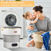 Generic Portable Washing Machine, Foldable Mini Washer with 20L Capacity, Spin Basket, Collapsible Compact Design for Apartments Dorms Travel RV