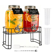 Taimasi 2 Pack Beverage Dispenser with Stand & Stainless Steel Spigot