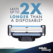 Gillette Mach3 Men's Razor Blades, 15 Blade Refills
