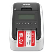 Brother QL820NWBC Ultra Flexible Label Printer, Wireless Wi-Fi Bluetooth Ethernet, Black and Red Printing, 110 Labels/Min, 5.7 in x 5 in x 9.2 in