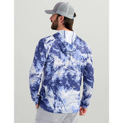 Huk H1200611-403 Pursuit Mossy Oak Hoodie - Mossy Oak Elements Stormwater Skipper Blue - M