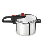 T-fal Initiatives Secure Aluminum Cookware Pressure Cooker 6 quart Silver P2614634