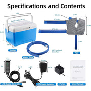 Suncall Cold Therapy Machine for Knee with 9Qt Fridge-Grade Cooler, Timer and Temperature Control, 12-Hour Ice Retention, Quiet Pump