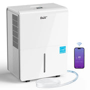 DuraComfort DH50PWB Dehumidifier for Bathroom Basement with Pump, 50 Pints with WIFI, up to 4,500 Sq.ft White