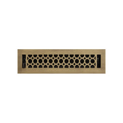 Signature Hardware HV-1016-212-AB Honeycomb Brass Floor Register - Antique Brass 2-1/4