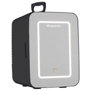 Frigidaire Mini Personal Fridge Cooler with LED Lighted Mirror, 6.5L Capacity, 9 Can, Black, EFMIS170