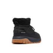 Columbia Snowtrot Shorty Women's Winter Boots, 200g Insulation, Omni-Heat Lining, Black Sea Salt, Size 8, Synthetic Upper, 2075121