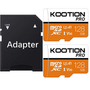 KOOTION TF128GBx2 128GB Micro SD Card 2 Pack TF Card with Adapter