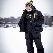 FRABILL FRBP3121 Men's Standard Hunter Heavy Duty Insulated Ice Fishing Jacket, Black - M